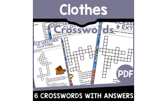 Clothes Crosswords (PDF)
