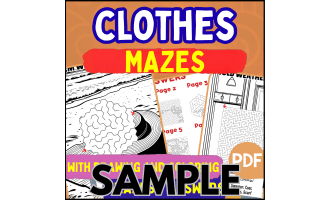 Clothes Maze: 1 Page Sample (PDF)