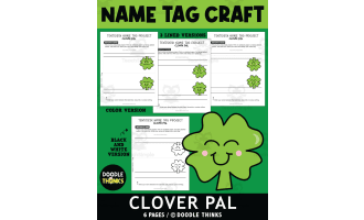 Clover Desk Name Tag Project