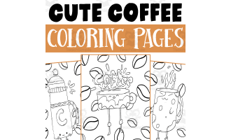 Coffee Coloring Pages Worksheet Activity