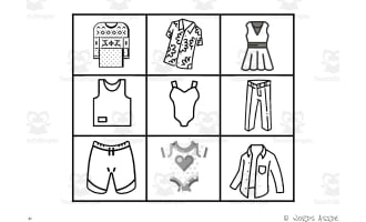 Cognitive Perceptual Boards | Clothes Pack 6