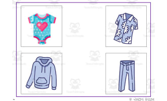Cognitive Perceptual Boards | Clothes Pack 7