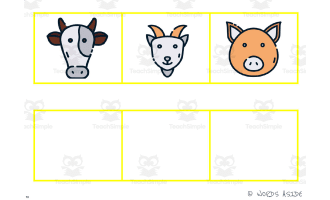 Cognitive Perceptual Boards | Farm Animals Pack 5
