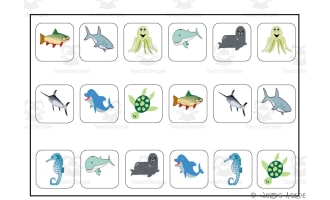 Cognitive Perceptual Boards - Sea Animals Pack