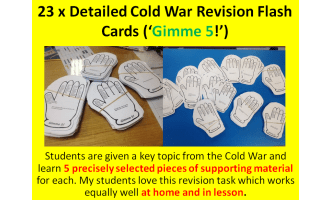 Cold War Revision Flash Cards ('Gimme 5')