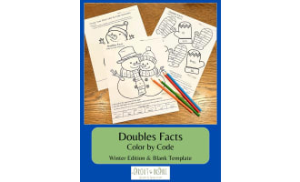 Color by Code Doubles Facts: Winter Edition