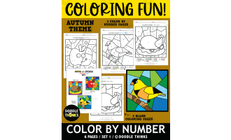 Color By Number Autumn Coloring Activities