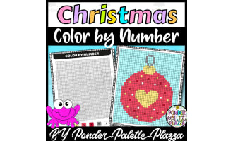Color By Number: Christmas Ornament - Coloring Activity