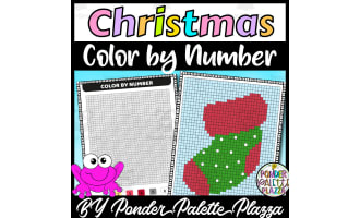 Color By Number: Christmas Stocking - Coloring Activity