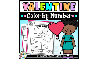 Color By Number Gift - Valentine's Day