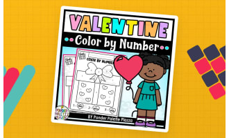 Color By Number Gift - Valentine's Day