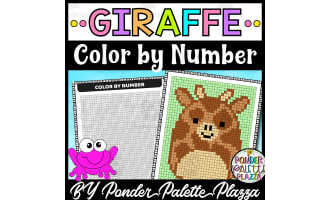 Color by Number - Giraffe: Keep 'Em Busy