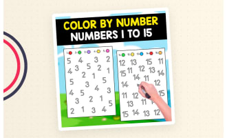 COLOR BY NUMBER | NUMBERS 1 TO 15