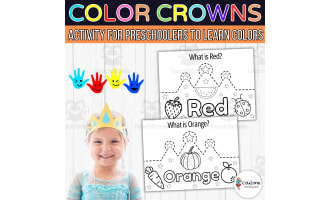 Color Crowns: A Fun and Educational Activity to Learn Colors.