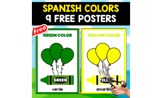 COLOR POSTERS IN SPANISH | 9 FREE POSTERS