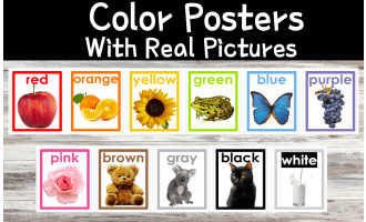 Color Posters with Real Pictures