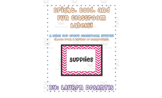 Colorful Classroom Labels