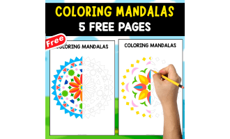 COLORING MANDALAS | 5 FREE PAGES