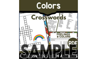 Colors Crossword: 1 Page Sample (PDF)