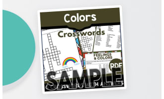 Colors Crossword: 1 Page Sample (PDF)