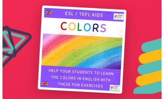 Colors ESL Lesson Plan For Kids and Early Learners