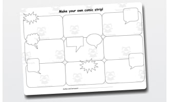 Comic Strip Template – 9-Panel Layout