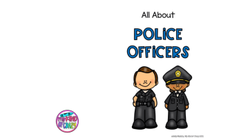 Community Helpers Police Adapted Book, Printable, Color and BW, Special Ed