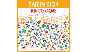 Community safety signs Symbols bingo game life skills vocabulary