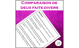 Comparaison de deux faits divers