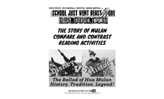 Compare and Contrast Activities: The Story of Mulan | Fiction Passage with Questions