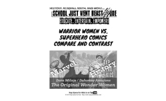 Compare and Contrast Activities: Warrior Women vs. Superhero Comics | Passage with Questions