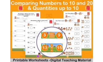 Compare Numbers up to 10 & 20 and Quantities to 10 Kindergarten