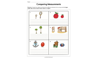 Comparing Measurement Worksheet