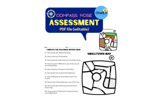 Compass Rose Worksheet by Teach Simple