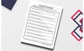 Complete Incomplete Chocolate Sentences Worksheet