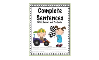 Complete Sentences with Subject and Predicate Activity