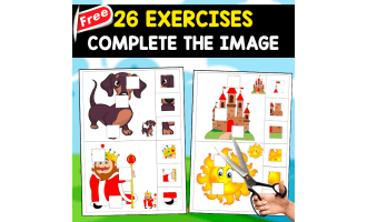 COMPLETE THE IMAGE | 26 FREE EXERCISES