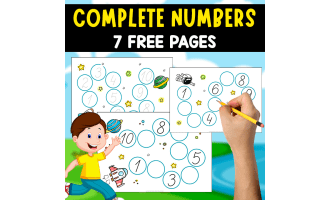 COMPLETE THE NUMBERS SEQUENCE | EARLY MATH FOR KIDS