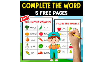 COMPLETE THE WORD | 5 PAGES | VOCABULARY