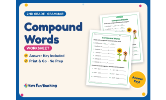 Compound Words Worksheet – 2nd Grade Grammar Practice + Answer Key
