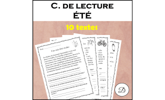 Compréhension de lecture - ÉTÉ (10 textes)