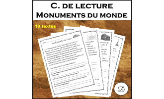 Compréhension de lecture - Monuments du monde (10 textes)