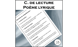 Compréhension de lecture - Poème lyrique