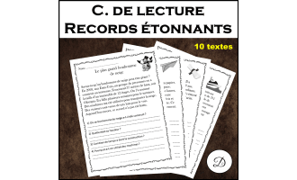 Compréhension de lecture - Records étonnants