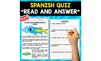 Comprehension Test in Spanish | EL PEZ QUE QUERÍA VER EL CIELO