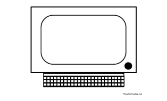 Computer Shape Book Activity