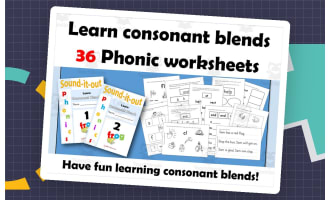 Consonant Blends (CCVC/CVCC) Phonic Activity worksheets