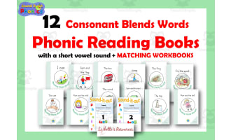 Consonant Blends Decodable Reading Books CCVC/CVCC
