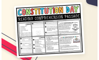 Constitution Day Reading Comprehension Passage & Questions
