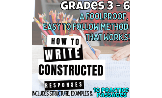 Constructed Responses / Short Answer questions Writing samples